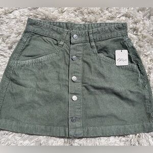 NWT Free People Ray Cotton Curduroy Miniskirt